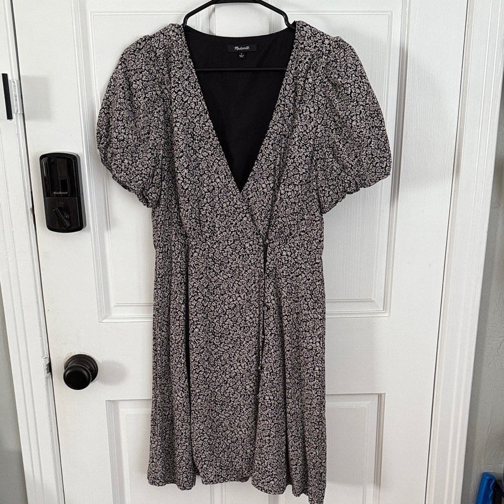 Madewell Floral Puff Sleeve Dress